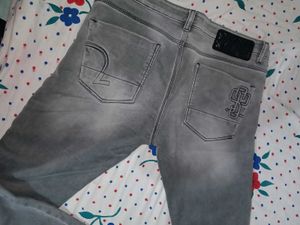 Stylish Grey Denim Jeans