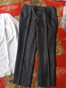 white shirt black shining pant