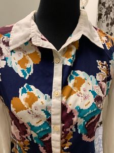 Y2k Floral Print Shirt