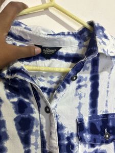 Stylish Blue Tie-Dye Blouse