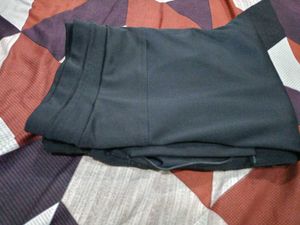 Black Athletic Joggers with Orange Detail