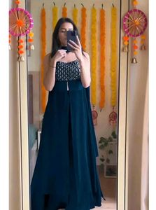 Teal Palazzo Pant Suit