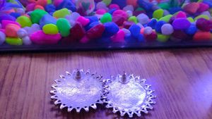 Oxidised Stone Earrings