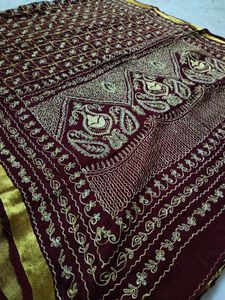 Gujju Saree Pure Georgette Sare Available 🔥