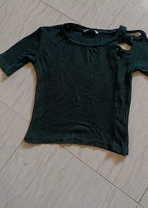 Beautiful And Hottest Ribbed Cutout Top