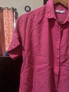 Pink Button-Down Shirt
