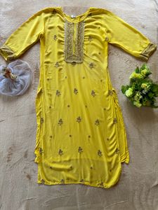 Beautiful Yellow Kurti