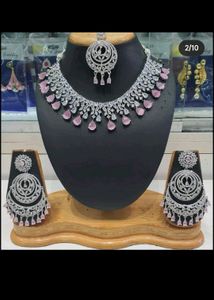 Designer Chand Ering Tika With American Diamond Ne