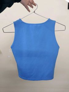 Blue Sleeveless Top