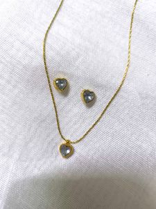 Heart Necklace & Earring Set