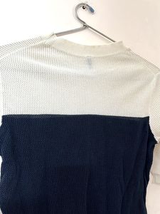Two-Tone Knit Top