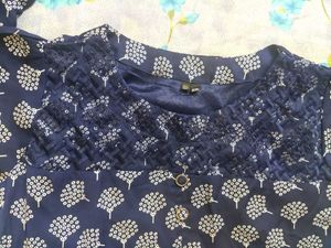 Blue Printed Kurta