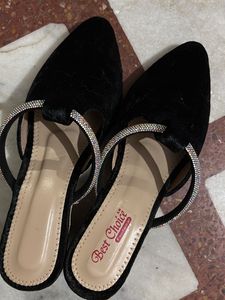 Black Shimmery Heels