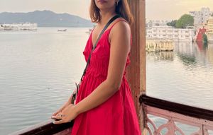 Pink Flared Dress