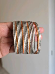 ZARA Metallic Bangles [Set of 3]