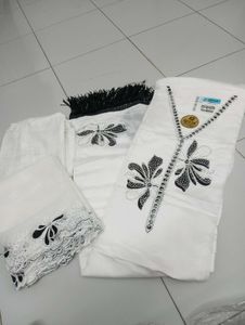 White Embroidered Pakistani Dress