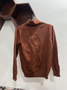 Brown Turtleneck Sweater