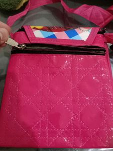 Pink Girlish Sling Bag