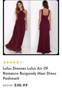 sale ❗🎊🎉Elegant Burgundy Maxi Dress