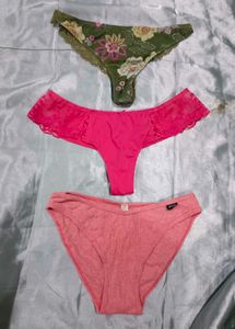 Combo Of 3 Imported Thong Panties