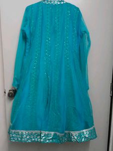 Teal Ethnic Gown