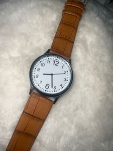 Brown Strap Wrist Watch