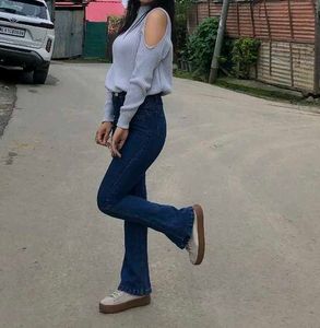 Flared Denim Beltboot Jeans