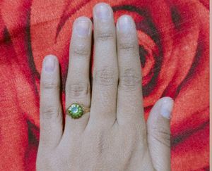 Gorgeous Green Diamond Ring