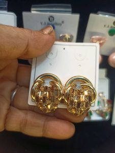 Golden Stud Earrings