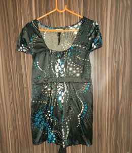 Party Wear Sequence Satin Top