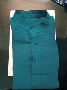 Green Button-Up Shirt