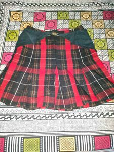 Red &amp; Black Plaid Fabric