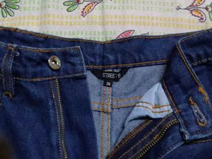 Dark Blue Denim wide leg jeans