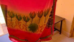Brand New Saree(Printed Nd Lace Border)