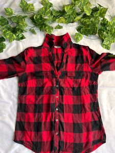 New York & Company Women’s Red Shirt