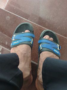 Blue N-Star Flip Flops