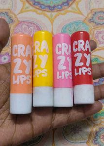 Crazy Lips Liptint/lipbalm (4 combo)
