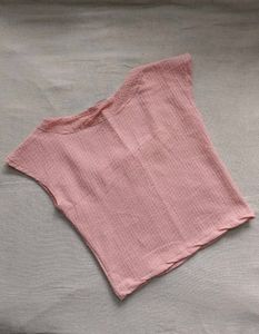 Pink Textured Top