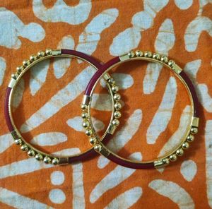1 gm Gold Plated Synthetic Pola Pair