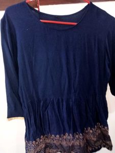 Blue Short Kurti