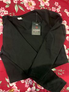 Black crop top