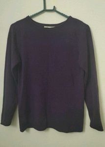 Cozy Purple Long Sleeve Knit Top