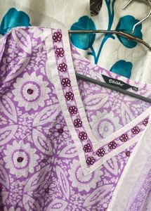 😍Combo Of 3 Cotton Kurti Pant Dupatta Sets🥰