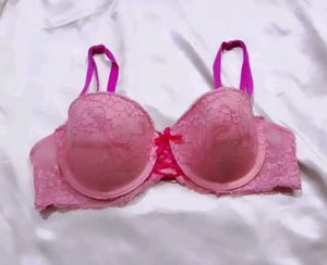 Pink Lace Bra