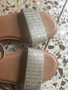 Gold Embellished Flats for 8-9 years