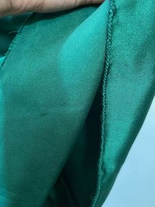 Satin Green Maxi Dress