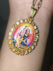 Radha Krishna Pendent Chain