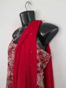 Rose Pink Printed Kurta Set (Women&#39;s)