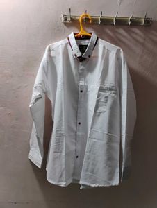 Men's White Full Sleeve Formal Shirt