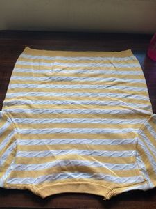 Striped Top &amp; Black Pants Set